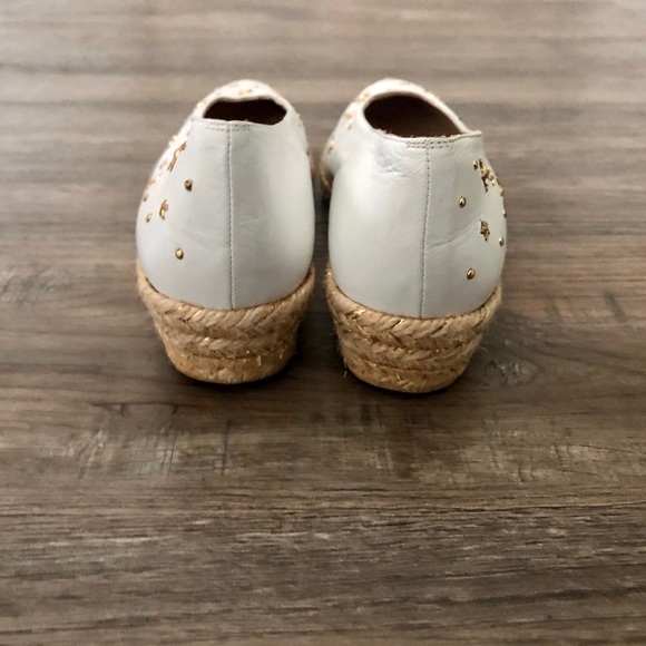 Vintage Stuart Weitzman White Star Wedges - Picture 6 of 11